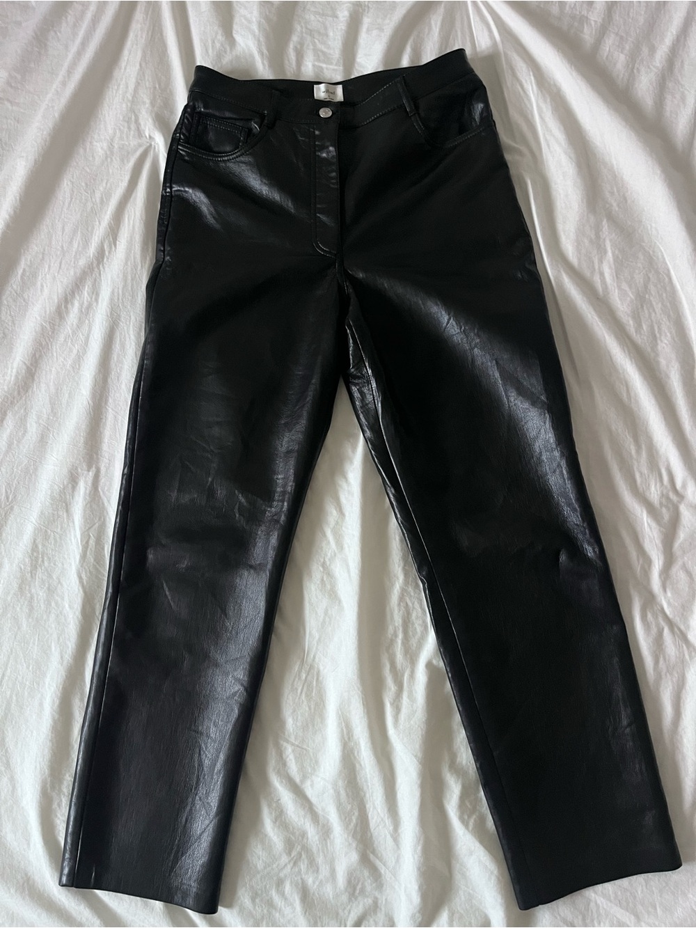 Aritzia Wilfred The Melina Pant Vegan Leather Black 10